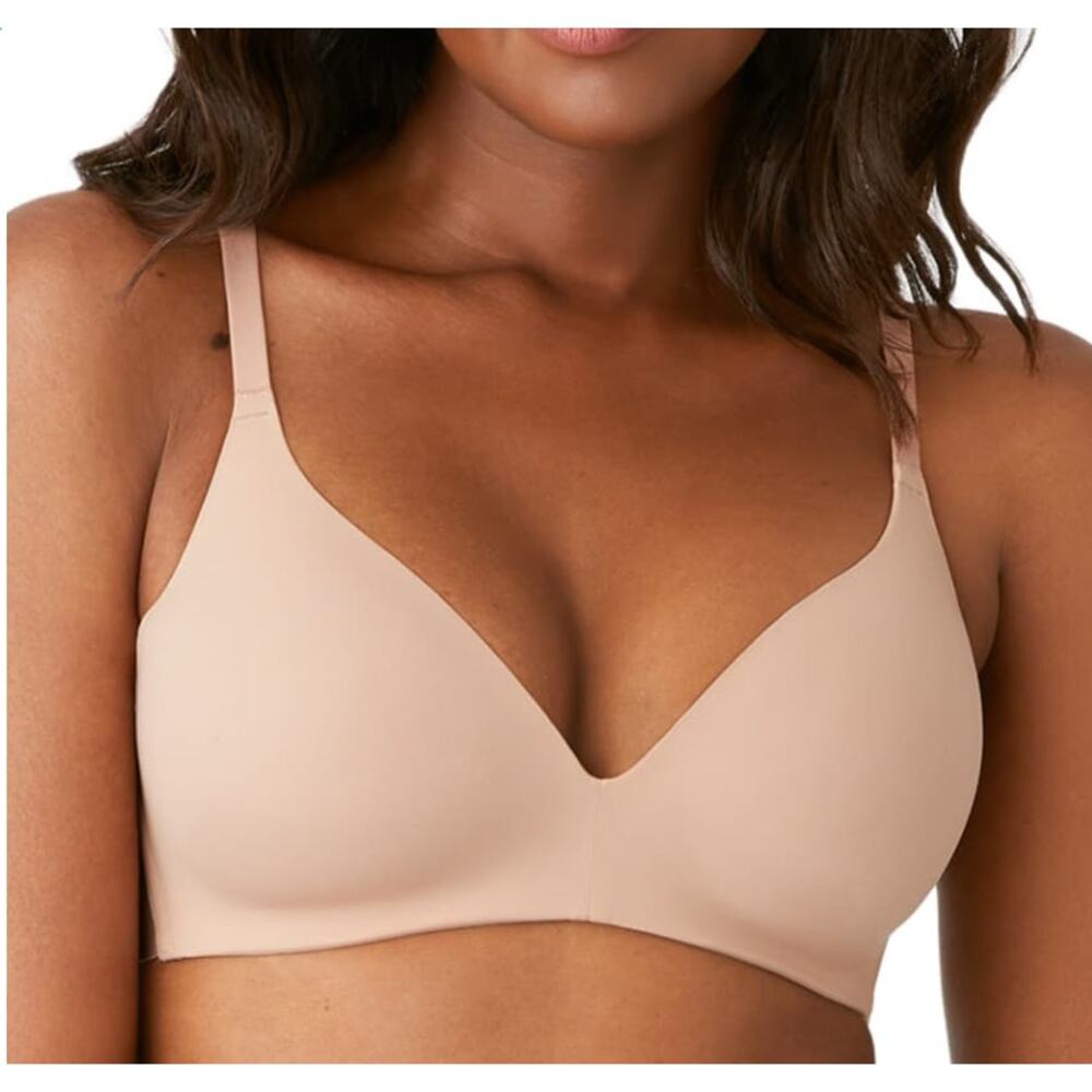 Wacoal Bra Women’s 32D Nude Tan Wire-Free Contour T-Shirt Everyday Comfort